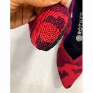 Rothy's Red Camo The Point Flats